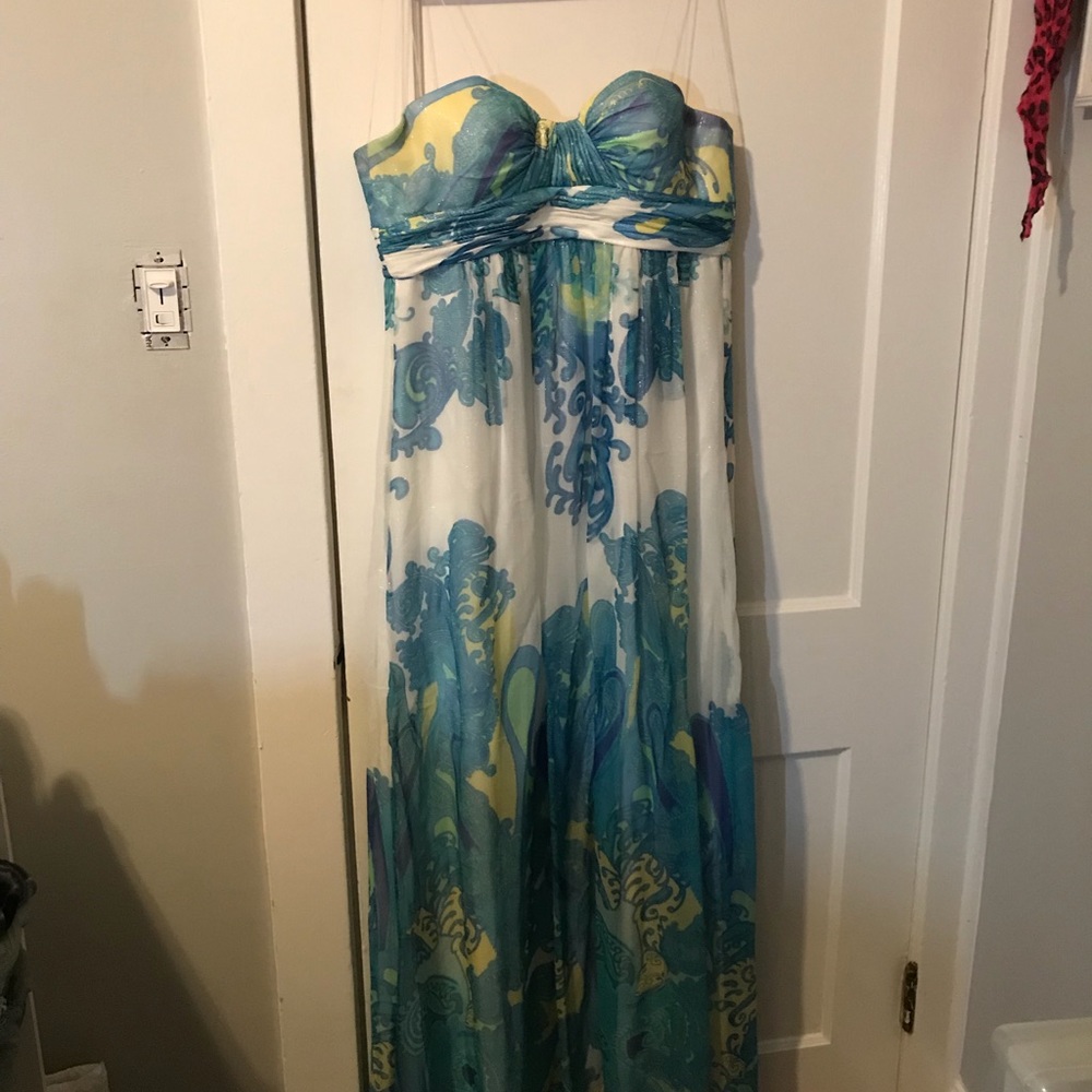 Strapless gown